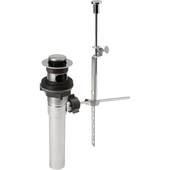 B&K Plastic Pop-up Drain with Stainless Steel Trim 127-106RP