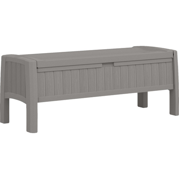 Suncast 30 Gal. Dove Gray 2-Seat Storage Bench BMBN1200DG