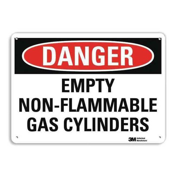Danger Sign, 10 in H, 14 in W, Horizontal Rectangle, English, U3-1424-NA_14x10