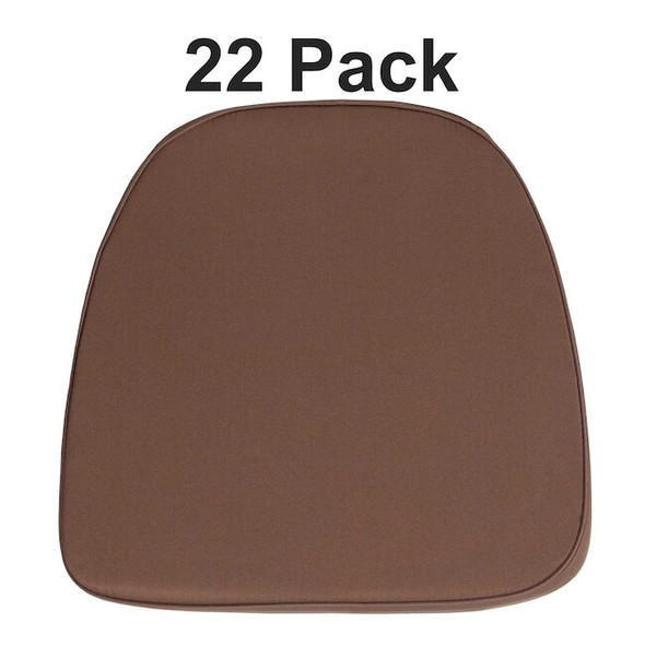 Flash Furniture Soft Brown Fabric Chiavari Chair Cushion, PK22 22-BH-BRN-GG