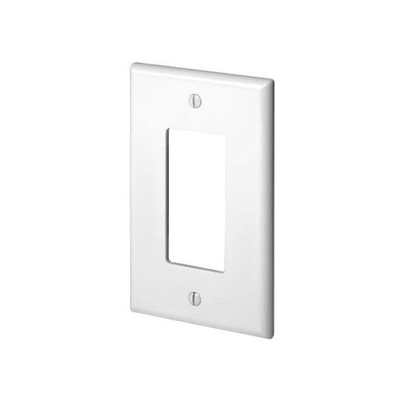 Leviton WallPlate,Decorator-Rocker,White,Nylon PJ26-W