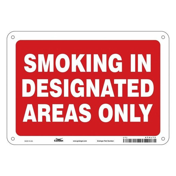 Condor Safety Sign, 7" H, 10" W,  Vertical Rectangle, English, 474L73 474L73
