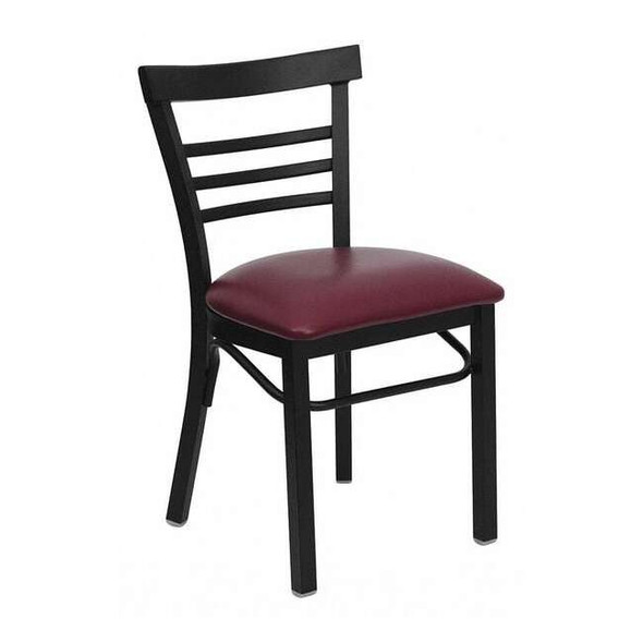 Hercules Restaurant Chair, 17 in W 19-1/2" L 31-3/4" H