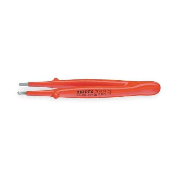 Knipex Insulated Tweezers,SS,Straight,5 45/64"L 92 67 63