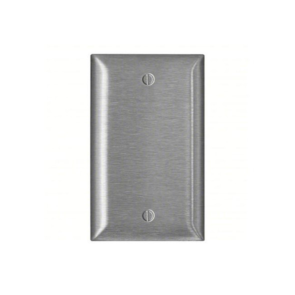 Leviton Wall Plate, Blank, Stainless Steel SLJ13-C