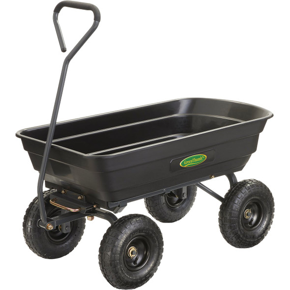 Green Thumb 4 Cu. Ft. Poly Dump Cart GT-4PS