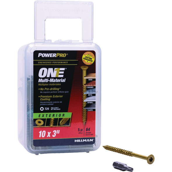 PowerPro 64 #10x3" Ext Mm Scrw 116847