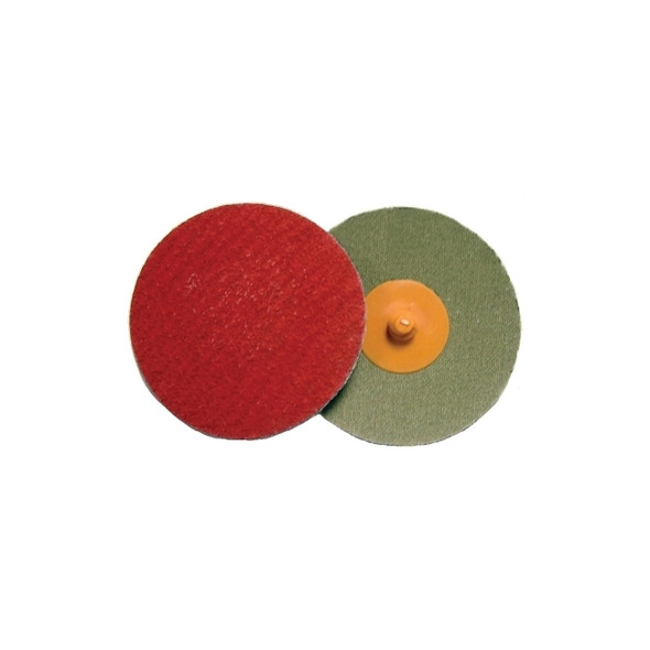 Plastic Button Style Blending Discs, Ceramic, 2 in Dia., 80 Grit