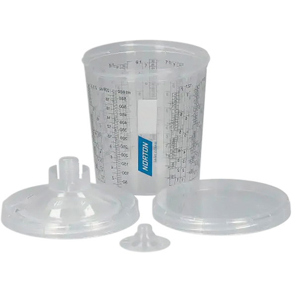 1000ml 190? Vented Paint Cup Kit (50 cups, 50 vented lids, 10 plugs, 5 flat lids) 54203