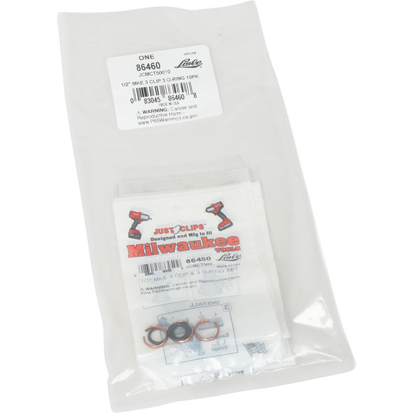JCMCT50010 1/2" MKE 3 Clip 3 O-Ring 10pk 86460