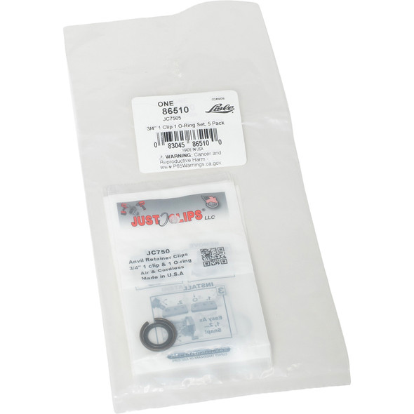 JC7505 3/4" 1 Clip & 1 O-Ring Set 5 Pack 86510
