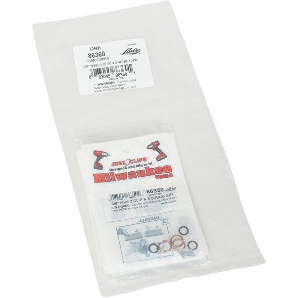 JCMCT38010 3/8" MKE 3 Clip 3 O-Ring 10pk 86360