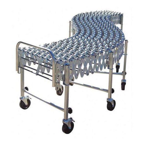 Nestaflex SkateWheelConveyor,24"W,Steel,Flexible 22618008S