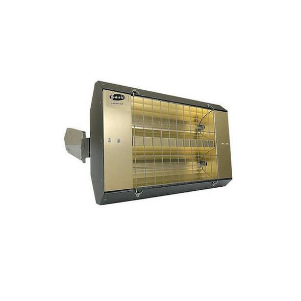 Infrared Quartz Electric Heater, 1 Phase, Galvanized Steel, 277V AC