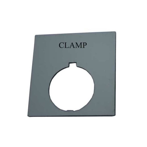 Eaton LegendPlate,Clamp,White/Blk,Rectangular HT8SP90