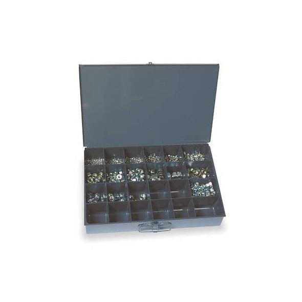 Zinc Plated Finish Steel Nylon Insert Hex Locknut Assortment, 930 pc.