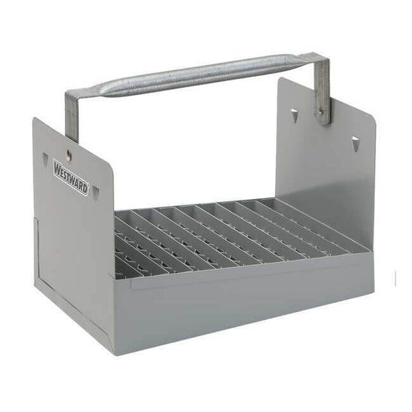 WESTWARD Nipple Caddy, Steel, Gray, 10-1/2 in W x 7 in D x 6-1/2 in H