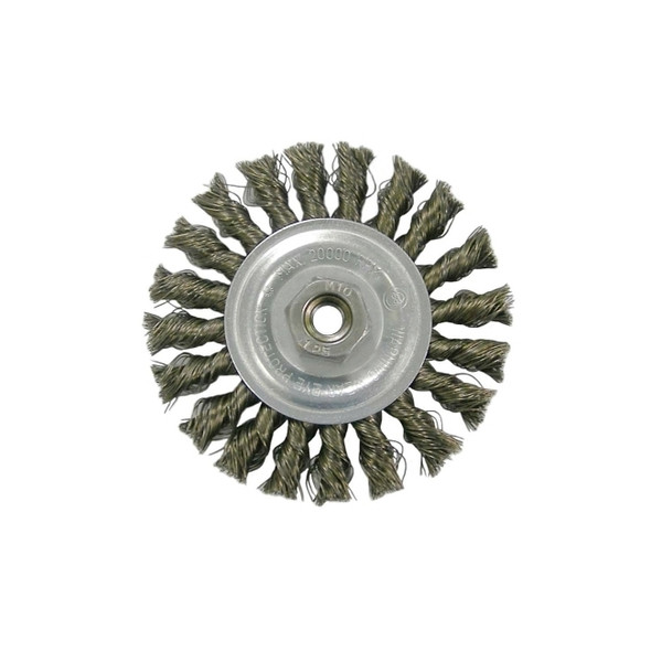 Vortec Pro® Knot Wire Wheel, 4 in D, .014 in Stainless Steel, 5/8 in - 11 Arbor