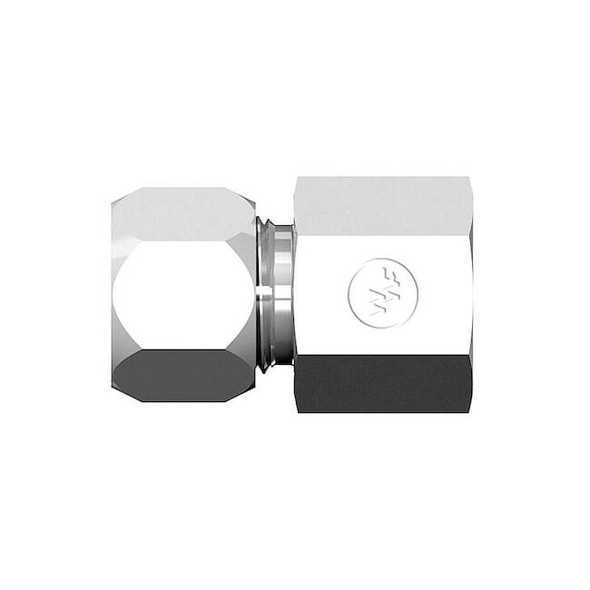 Weatherhead Strt, Steel, Comp. 1/4 in, FNPT 1/8 in 7255X04X04