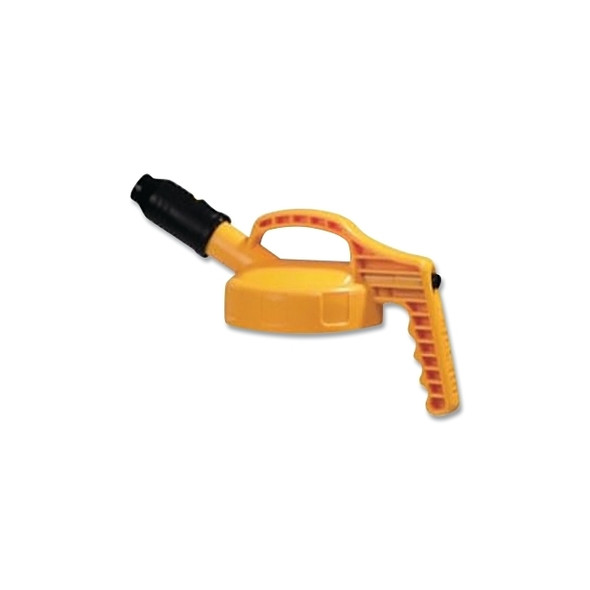 Stumpy Spout Lid, 1 in dia, Yellow, Engineering Plastic
