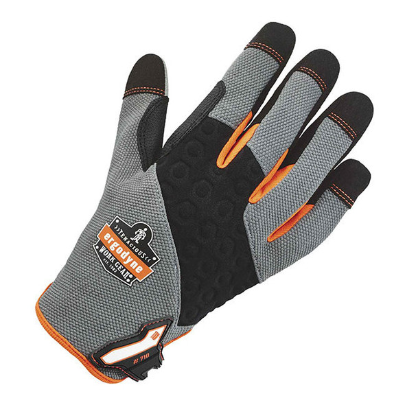 Ergodyne® ProFlex® 710 Heavy-Duty Utility Gloves, Large, Gray, 1/Pair