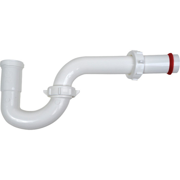 200WK Keeney 1-1/4 In. White Plastic P-Trap