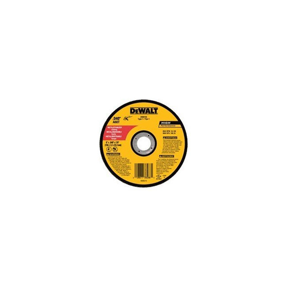 DW8725 DeWalt Cut Off Wheel,6x.040x7/8 A60T Metal T hin Cut-off Wheel