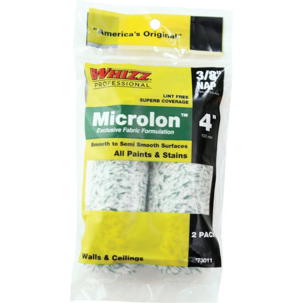 73011 Whizz Microlon 4 In. x 3/8 In. Specialty Roller Cover (2-Pack)