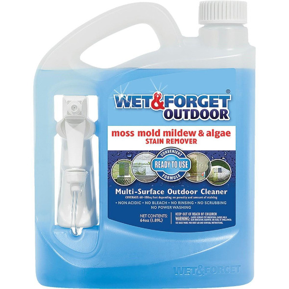 804064 Wet & Forget 64 Oz. Ready To Use Trigger Spray Moss, Mold, Mildew, & Algae Stain Remover