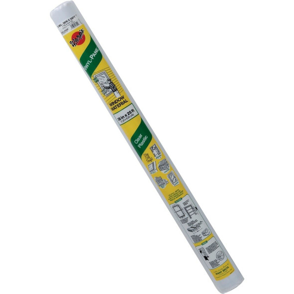 8VP-36P Warp's Vinyl-Pane 36 In. X 25 Ft. X 8 Mil. Clear Vinyl Sheeting