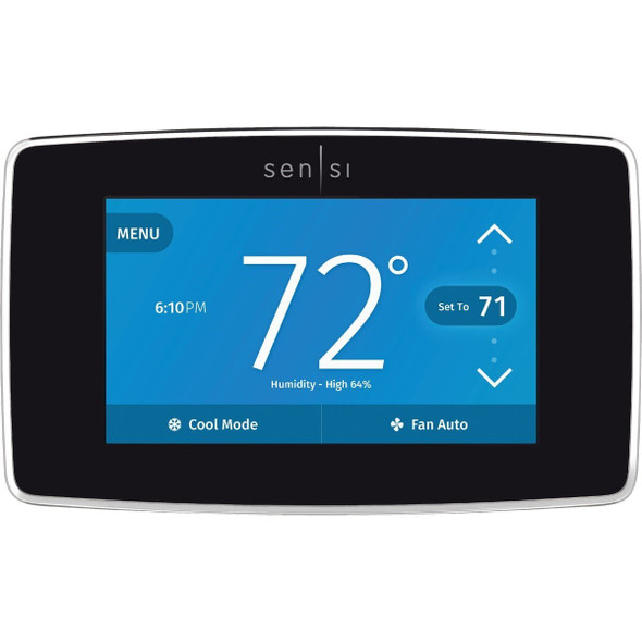 ST75 Emerson Sensi WiFi 7-Day Programmable Black Digital Thermostat
