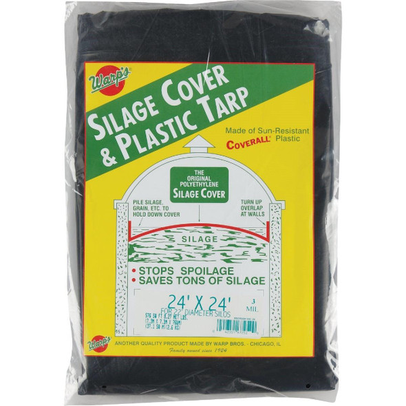 SSC-24 Warp's 24 Ft. X 24 Ft. Coverall Polyethylene 3 Mil. Silage Cover