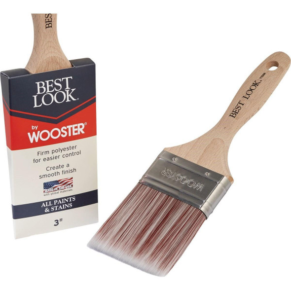 D4024-3 Best Look By Wooster 3 In. Flat Paint Brush