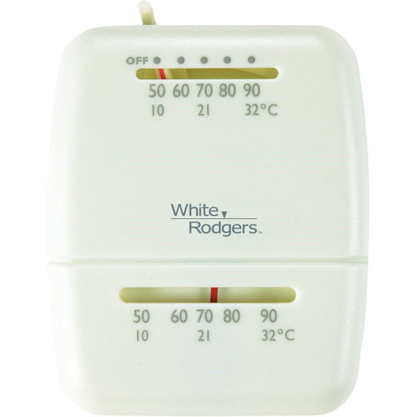 M100 White Rodgers 24V Off-White Mechanical Thermostat