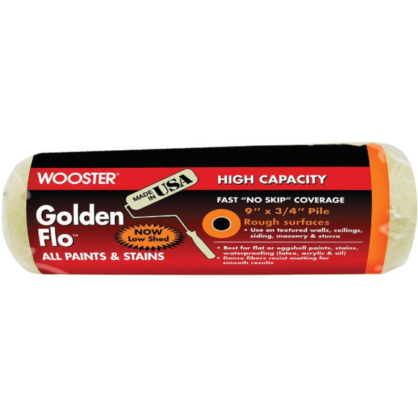 RR662-9 Wooster Golden Flo 9 In. x 3/4 In. Knit Fabric Roller Cover