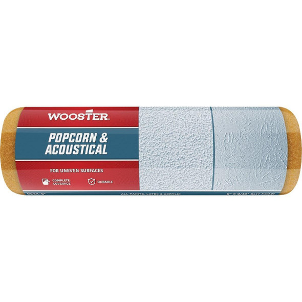 R234-9 Wooster 9 In. Thick Popcorn/Acoustical Specialty Roller Cover