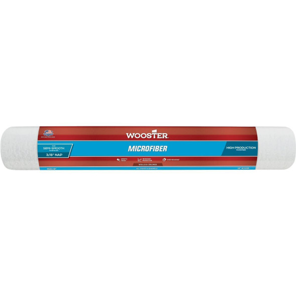R523-18 Wooster 18 In. x 3/8 In. Microfiber Roller Cover