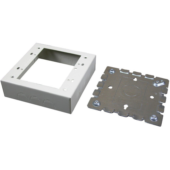 B32 Wiremold 2-Gang Ivory Box