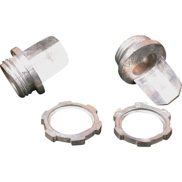 B81 Wiremold Metallic 1/2 In. Galvanized Steel Connector (2-Pack)