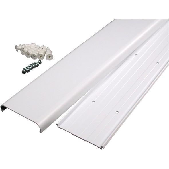 C30 Wiremold CordMate 3-1/2 In. x 48 In. White Channel