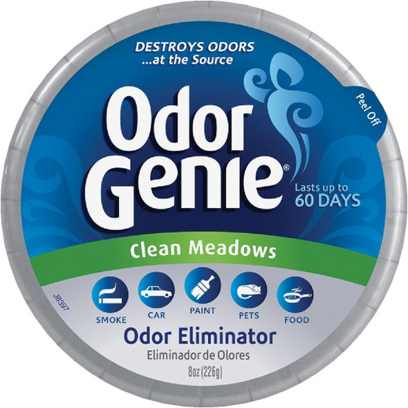 FG69CM DampRid Odor Genie 8 Oz. Clean Meadows Solid Air Freshener