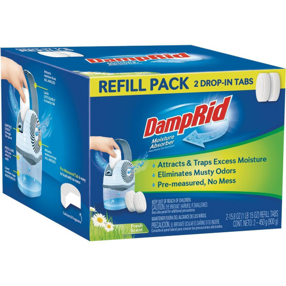 FG97 DampRid 15.8 Oz. Fresh Scent Spill Resistant Moisture Absorber Refill (2-Count)