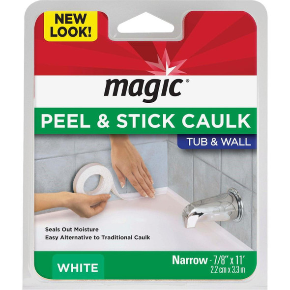 3014 Magic 7/8 In. x 11 Ft. White Caulk Strip