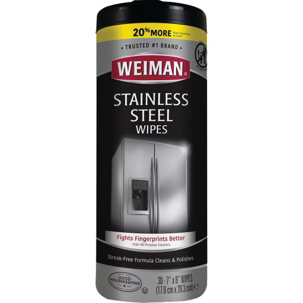 92A Weiman 3.25 In. x 8 In. Stainless Steel Wipes (30-Count)
