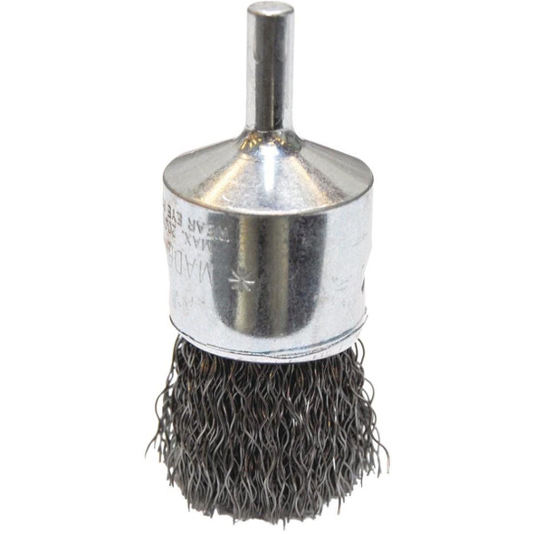 36048 Weiler Vortec 1 In. Professional Shank-Mounted Drill-Mounted Wire Brush