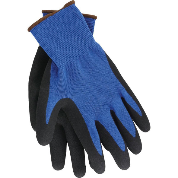 DB32201-L3P Men's Large Latex Coated Glove, Blue (3-Pack)