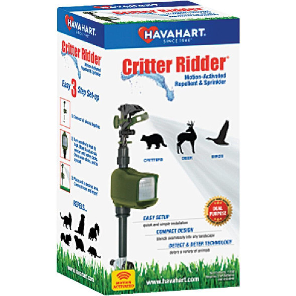 5277 Havahart Critter Ridder Motion Activated 35 Ft. Spray Range Electronic Pest Repellent