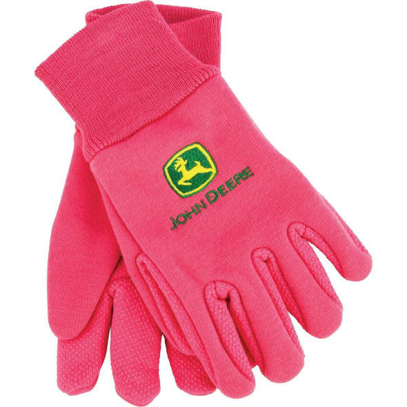 JD00003-Y John Deere Youth Jersey Glove, Pink