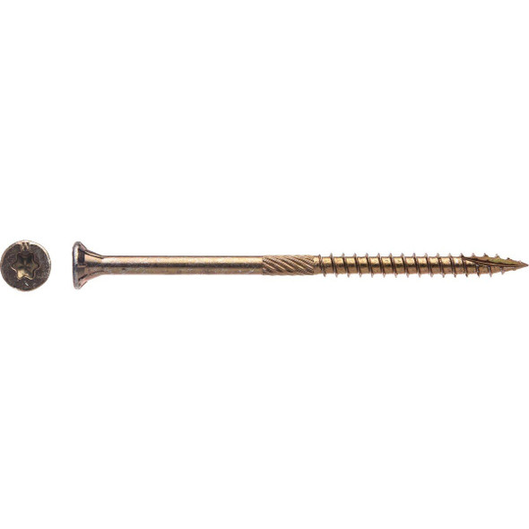 YTX9318 Big Timber #9 x 3-1/8 In. Yellow Zinc Wood Screw (1800 Ct.)