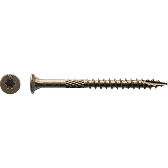 1BTX103 Big Timber #10 x 3 In. Bronze Flat Head Wood Screw (64 Ct., 1 Lb.)